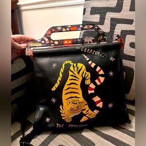 Min & Mon Vali Crossbody Leather Handbag Black